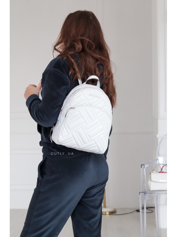 Рюкзак Michael Kors Abbey Medium quilted White