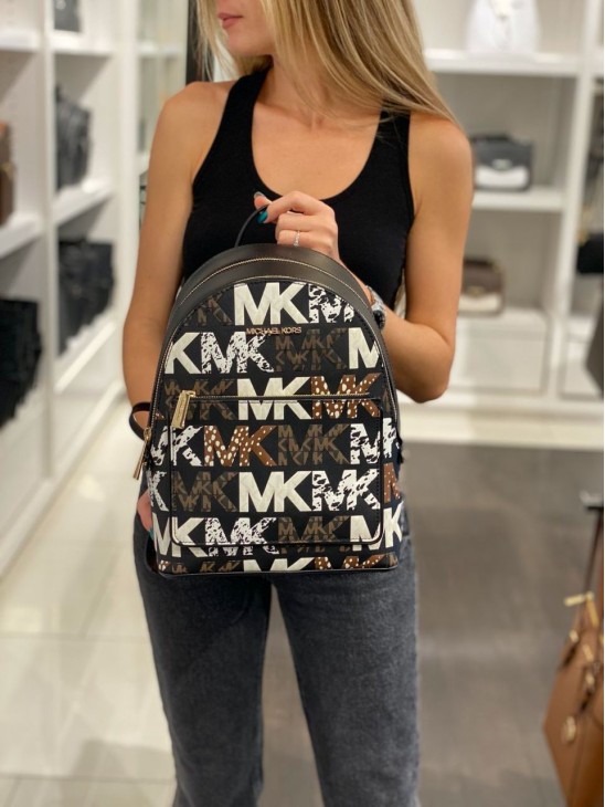 Рюкзак Michael Kors Adina Medium Leather, Animal Print