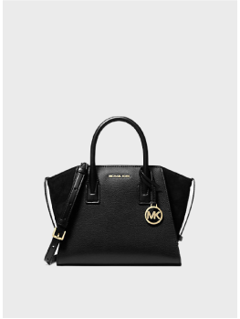 Сумка Michael Kors Avril Small Leather Top-Zip Satchel Black