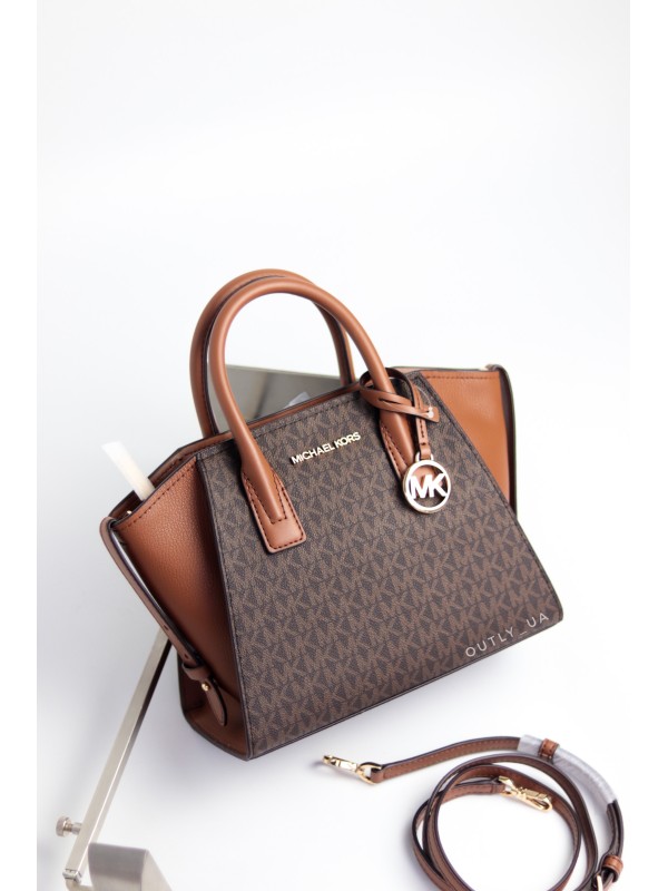 Cумка Michael Kors Avril Medium Handbag Brown Logo