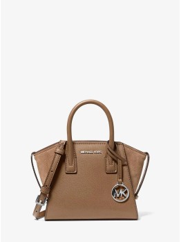 Сумка Michael Kors Avril Extra-Small Leather and Suede Luggage Driftwood