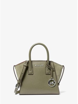 Сумка Michael Kors Avril Extra-Small Leather and Suede Luggage Thyme
