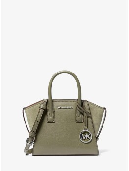 Сумка Michael Kors Avril Extra-Small Leather and Suede Luggage Thyme