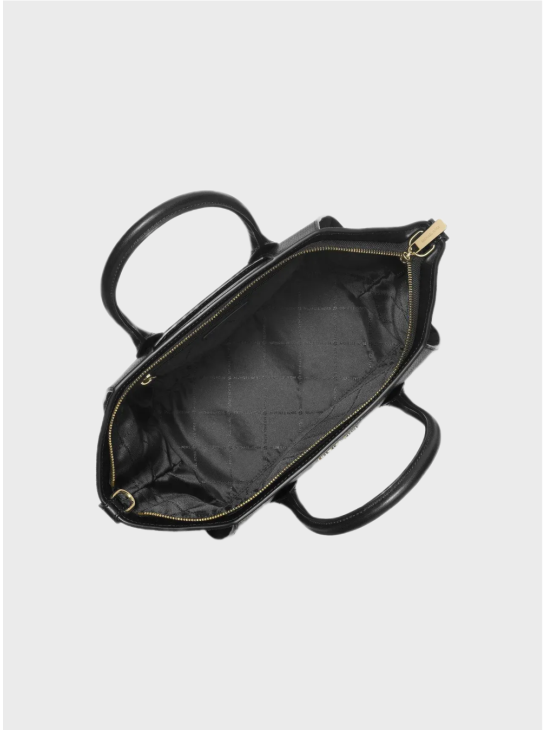 Сумка Michael Kors Avril Medium Leather and Suede Satchel Black
