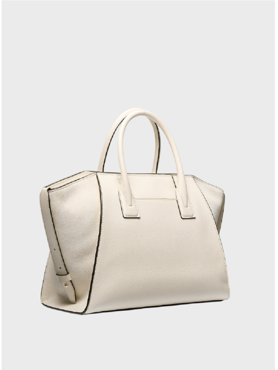 Сумка Michael Kors Avril Medium Leather and Suede Satchel Cream