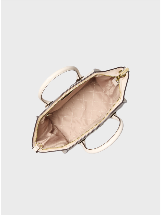 Сумка Michael Kors Avril Medium Leather and Suede Satchel Cream