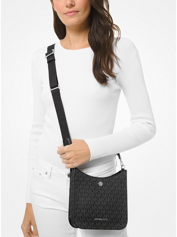 Cумка Michael Kors Briley Messenger White logo