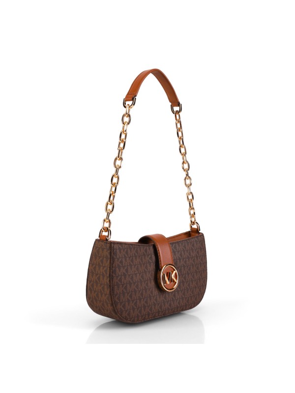 Cумка Michael Kors Carmen shoulder Brown logo