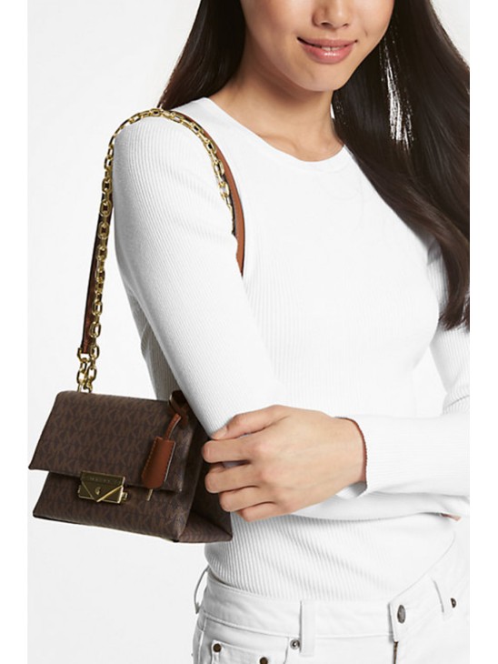 Cумка Michael Kors Cece Mini Shoulder Bag Brown Logo