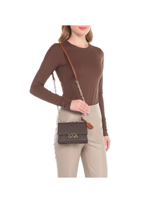 Cумка Michael Kors Cece Mini Shoulder Bag Brown logo