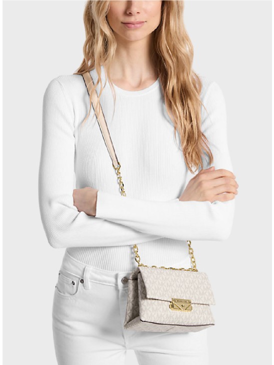 Сумка Michael Kors Cece Mini Shoulder Bag Vanilla Logo