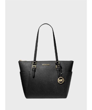 Cумка Michael Kors Charlotte Large Saffiano Leather Top-Zip Tote Black