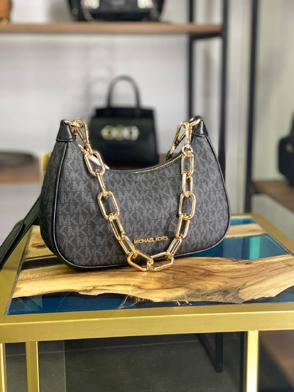 Cумка Michael Kors Cora Hobo Black logo