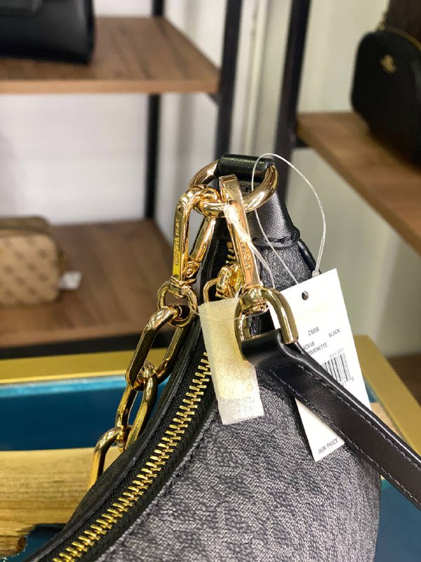 Cумка Michael Kors Cora Hobo Black logo