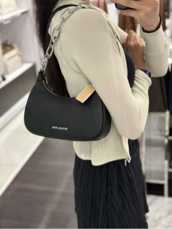 Cумка Michael Kors Cora mini Black silver