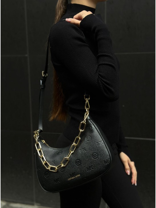 Cумка Michael Kors Cora Medium Black Gold