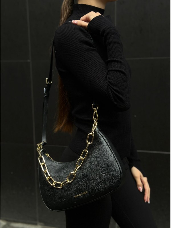 Cумка Michael Kors Cora Medium Black Gold