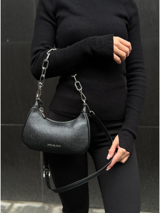Cумка Michael Kors Cora mini Black silver