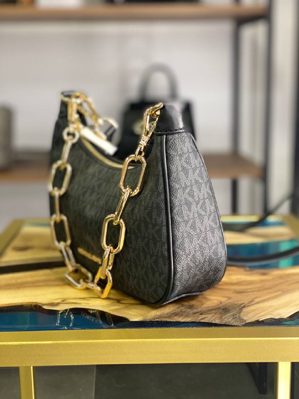 Cумка Michael Kors Cora Hobo Black logo