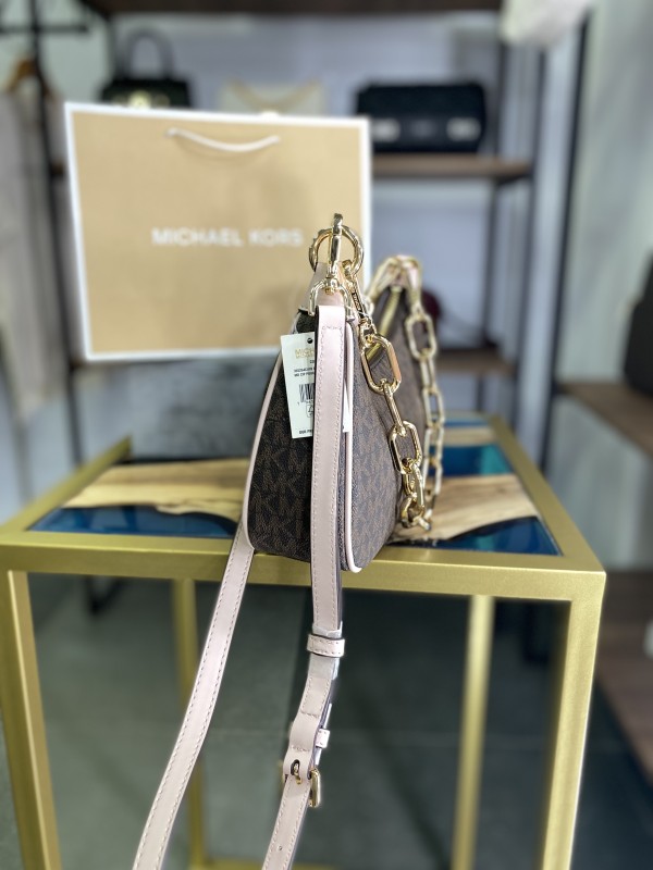 Cумка Michael Kors Cora Hobo Brown logo