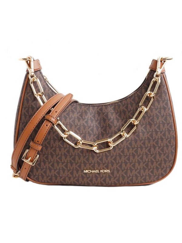 Cумка Michael Kors Cora Medium Brown logo