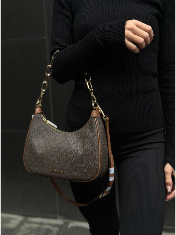 Cумка Michael Kors Cora Medium Brown logo