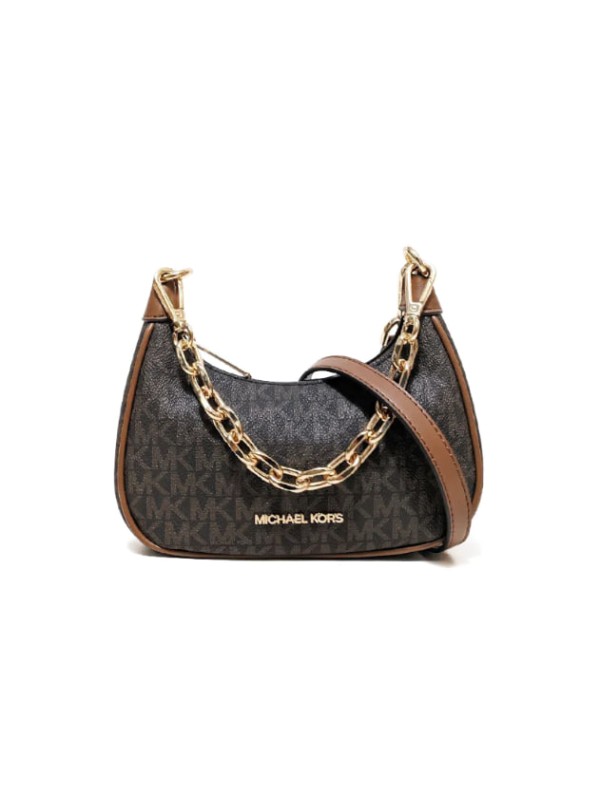 Cумка Michael Kors Cora Mina Hobo Brown logo