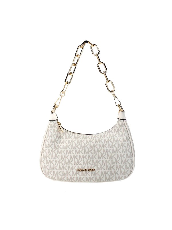 Cумка Michael Kors Cora Hobo Mini, White Logo