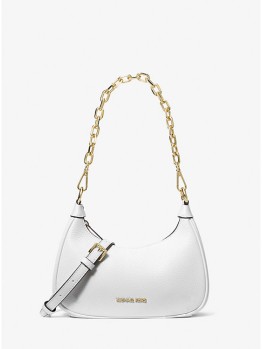 Сумка Michael Kors Cora Medium Pebbled Leather Shoulder Bag White Сумка Michael Kors Cora Medium Pebbled Leather Shoulder Bag White