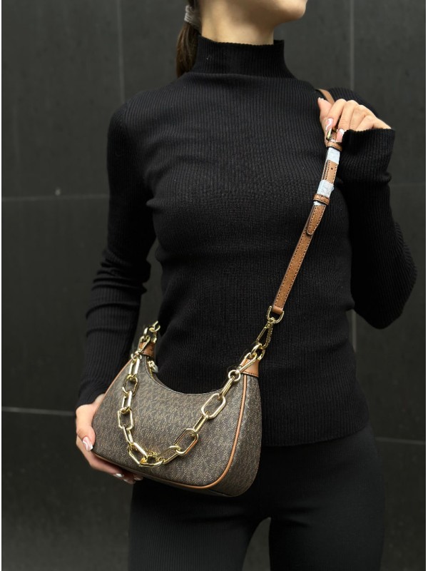 Сумка Michael Kors Cora Mini, Brown Logo