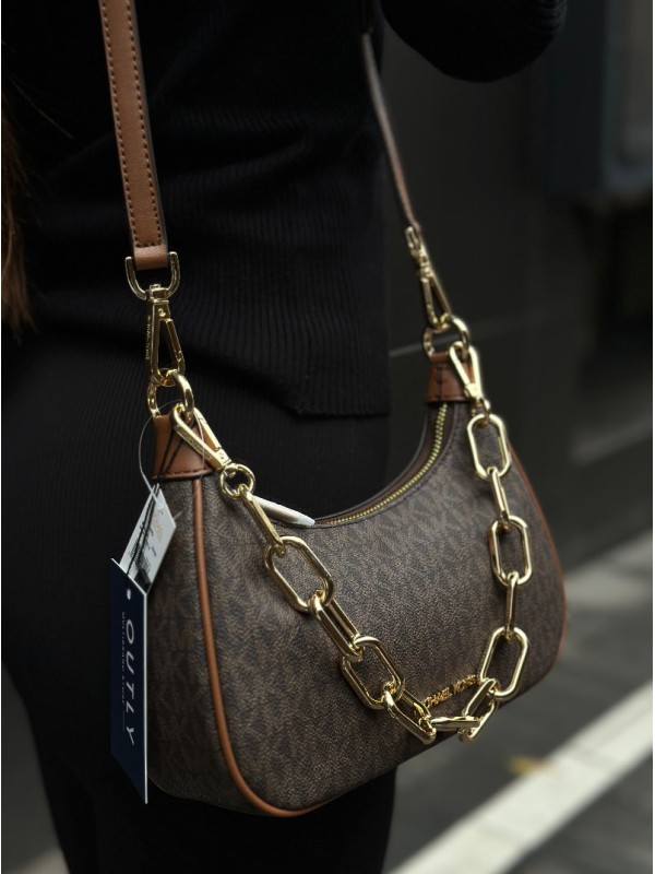 Cумка Michael Kors Cora Mini, Brown Logo