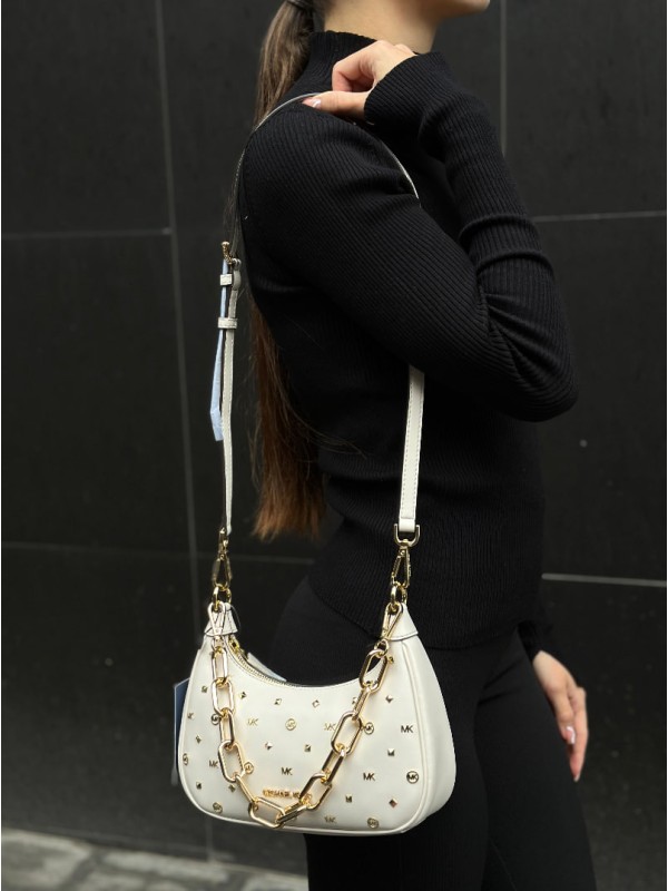 Сумка Michael Kors Cora Mini, White Studs