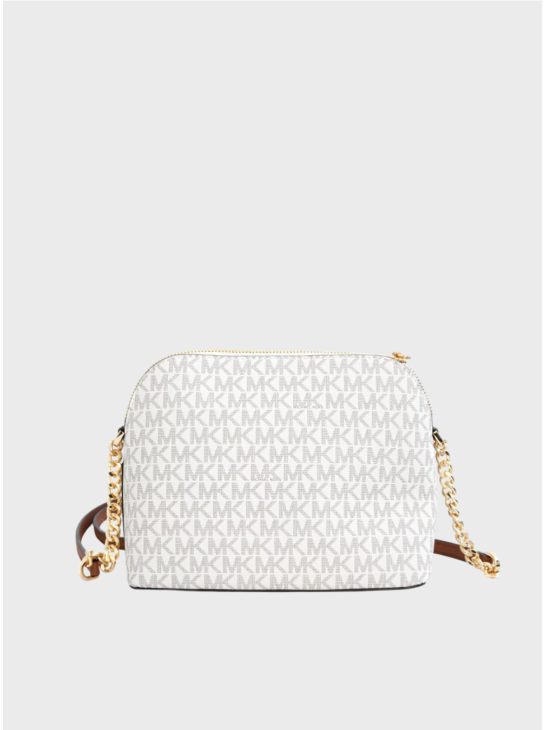 Сумка Michael Kors Jet Set Travel Medium Dome Crossbody Bag Vanilla logo