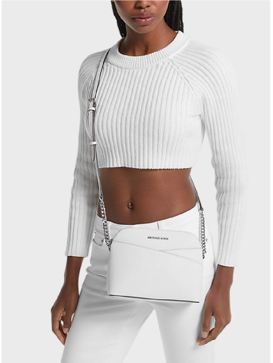 Сумка Michael Kors Jet Set Travel Medium Dome Crossbody White