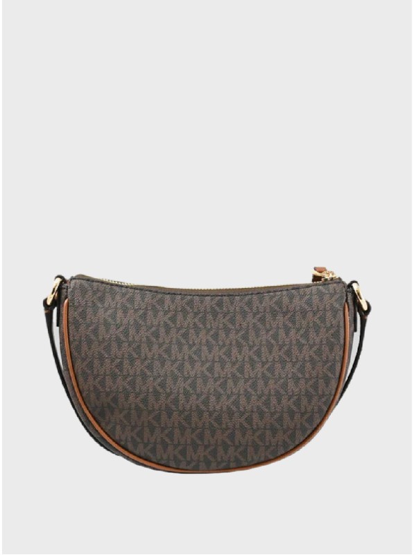 Cумка Michael Kors Dover Half Moon Mini Brown Logo