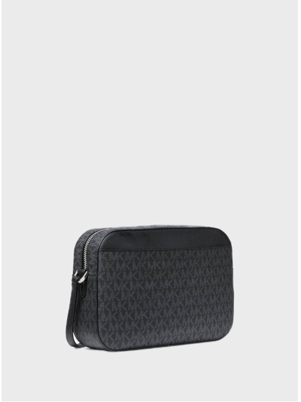 Cумка Michael Kors East West Zip Chain Crossbody Black logo