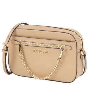 Cумка Michael Kors East West Zip Chain Crossbody Camel