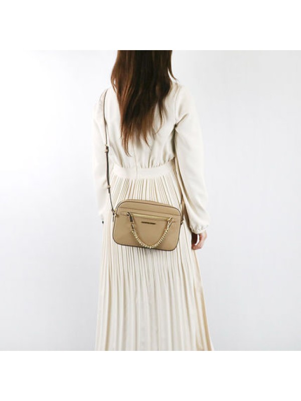 Cумка Michael Kors East West Zip Chain Crossbody Camel