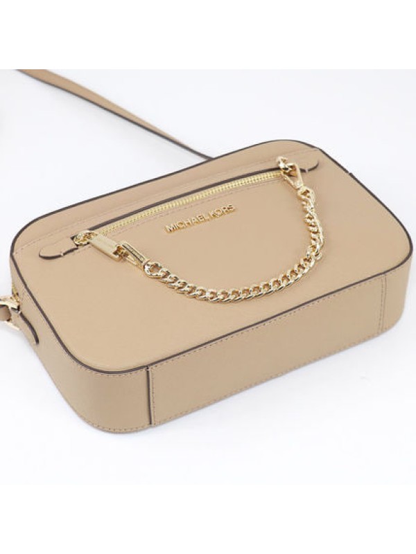 Cумка Michael Kors East West Zip Chain Crossbody Camel