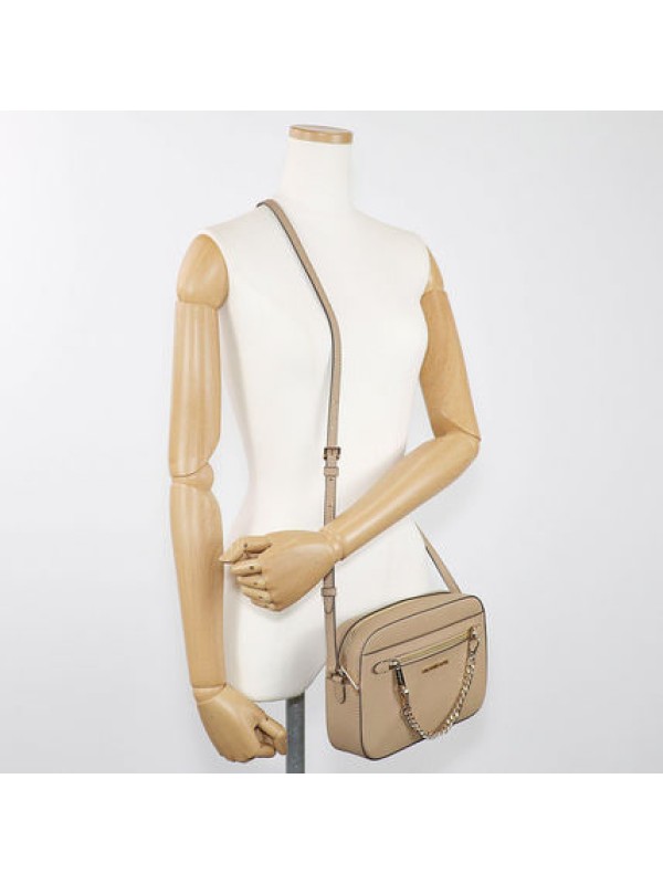 Cумка Michael Kors East West Zip Chain Crossbody Camel