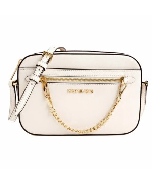 Cумка Michael Kors East West Zip Chain Crossbody Cream