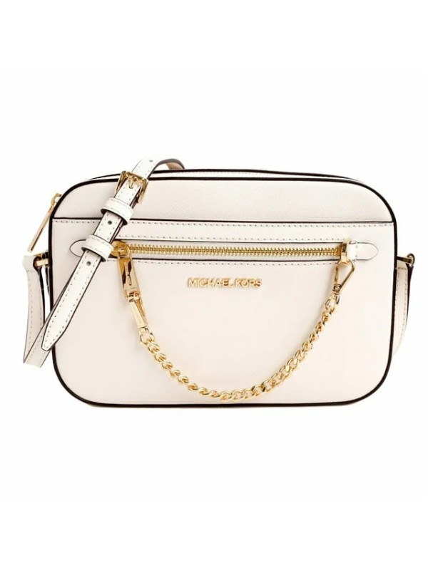 Cумка Michael Kors East West Zip Chain Crossbody Cream