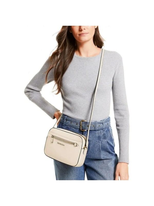 Cумка Michael Kors East West Zip Chain Crossbody Cream