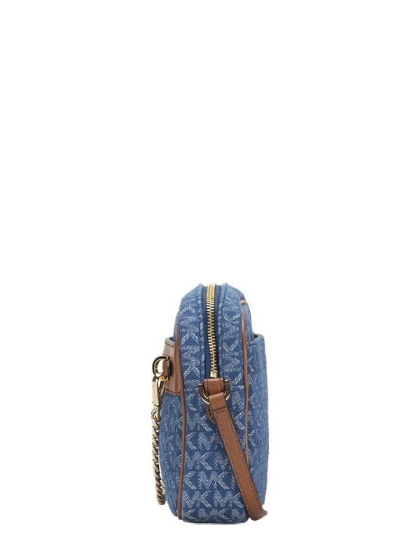 Cумка Michael Kors East West Zip Chain Crossbody Denim logo