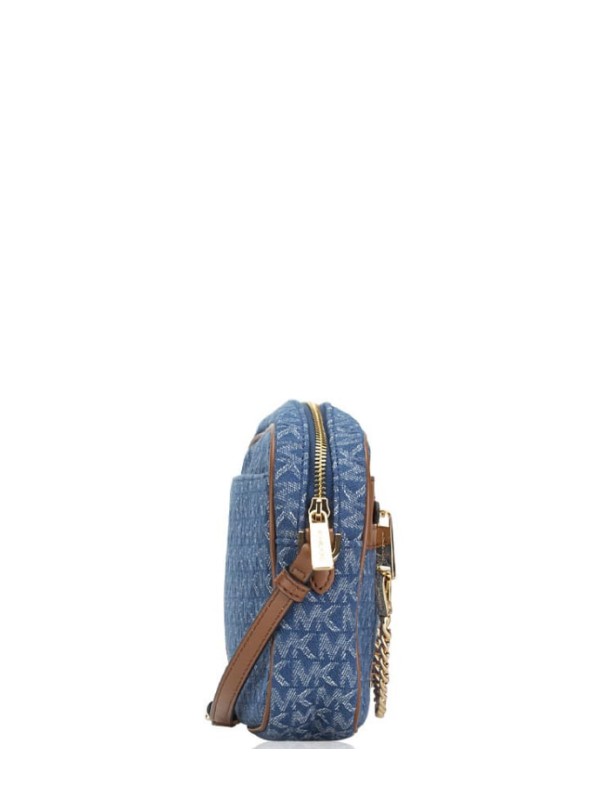 Cумка Michael Kors East West Zip Chain Crossbody Denim logo