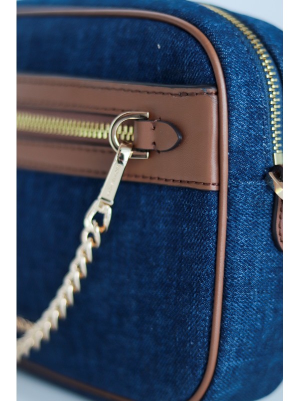 Cумка Michael Kors East West Zip Chain Crossbody Denim 