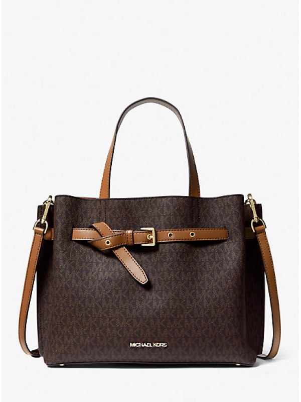 Cумка Michael Kors Emilia Large Brown logo