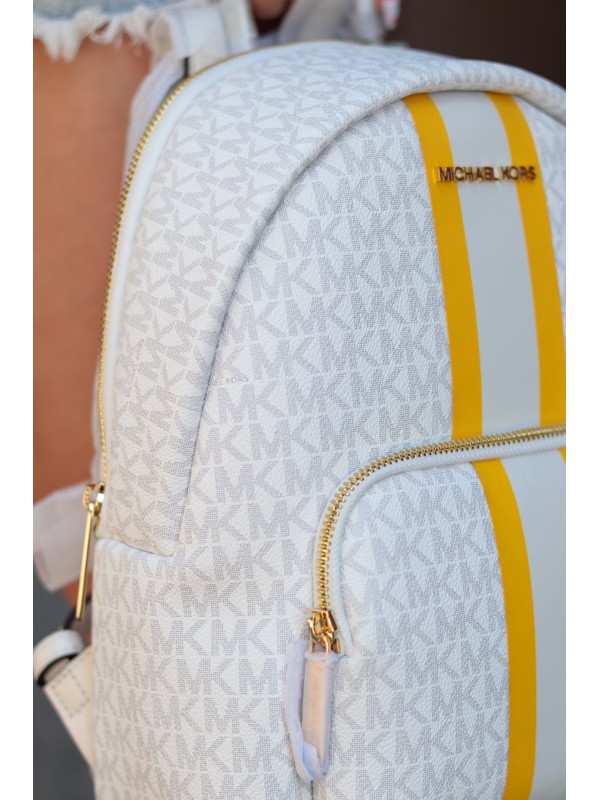 Рюкзак Michael Kors Erin Medium Leather, White Logo