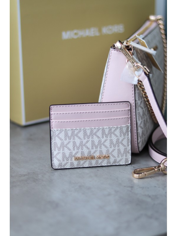 Подарунковий набір Michael Kors Gift box Jet Set travel+cardholder Vanilla logo