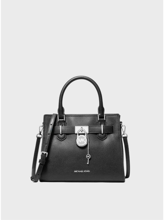 Сумка Michael Kors Hamilton Small Leather Black/Silver